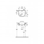 Pakabinamas praustuvas Kerasan Flo 400x370 mm 500x400 mm 600x420 mm-voniosguru.lt